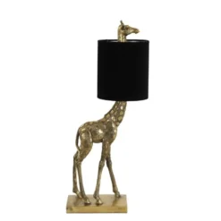 Tafellamp Giraffe - Goud/Zwart - 26x16x61cm