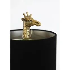 Tafellamp Giraffe - Goud/Zwart - 26x16x61cm