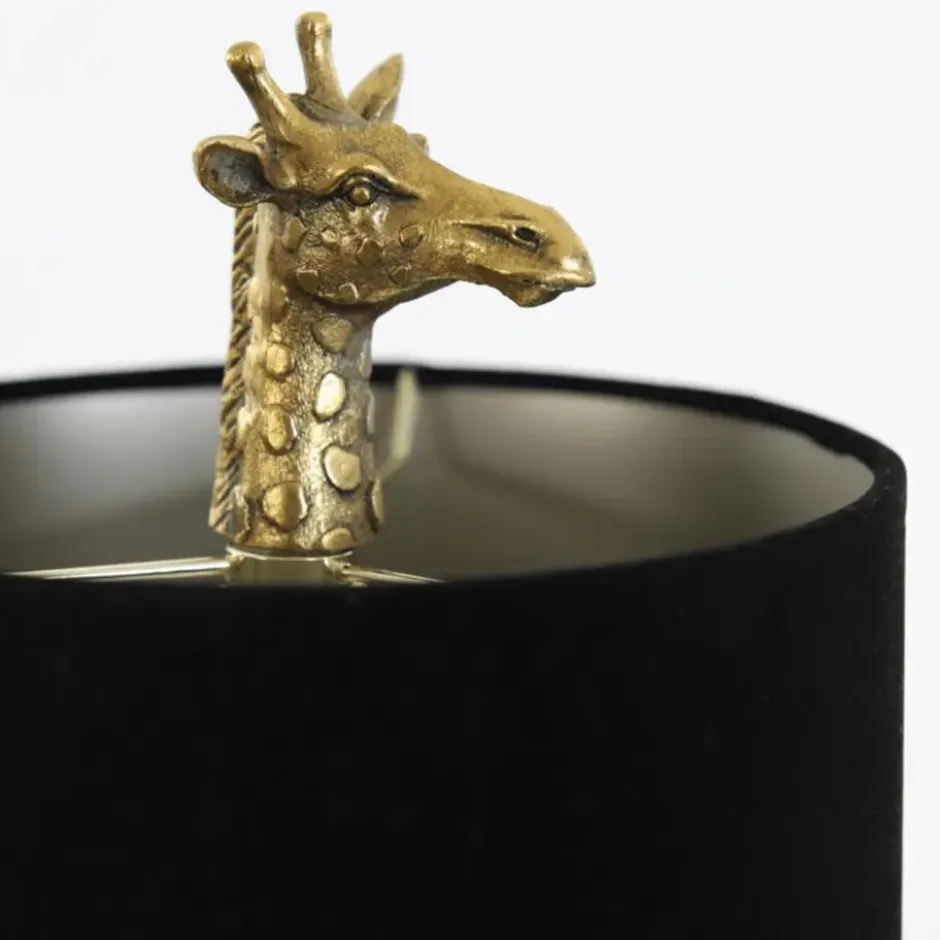 Tafellamp Giraffe - Goud/Zwart - 26x16x61cm