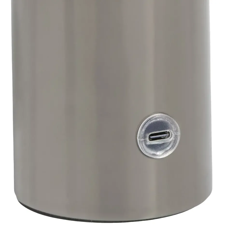 Tafellamp Tinn antraciet USB - 25,5x15x15 cm