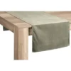 Tafelloper - groen - 50x150 cm - Set van 2