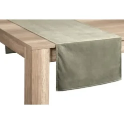 Tafelloper - groen - 50x150 cm - Set van 2