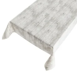 Tafelzeil - buiten - steigerhout motief - grijs - 140 x 245 cm
