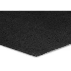 Tapijt loper Torrance - Breedte 200 cm - 2 mm dik - Zwart