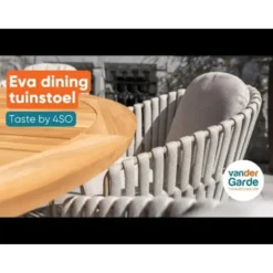 Taste Eva tuinstoel (1 stuk) - latte