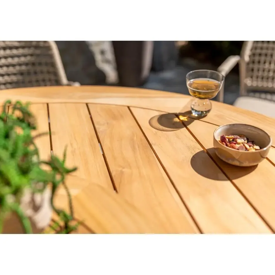 Taste Prado tuintafel - 160 cm. rond - latte