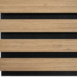 tectake Akoestische Paneel Set - Eiken - 2 MDF Panelen - Geluidsabsorberend