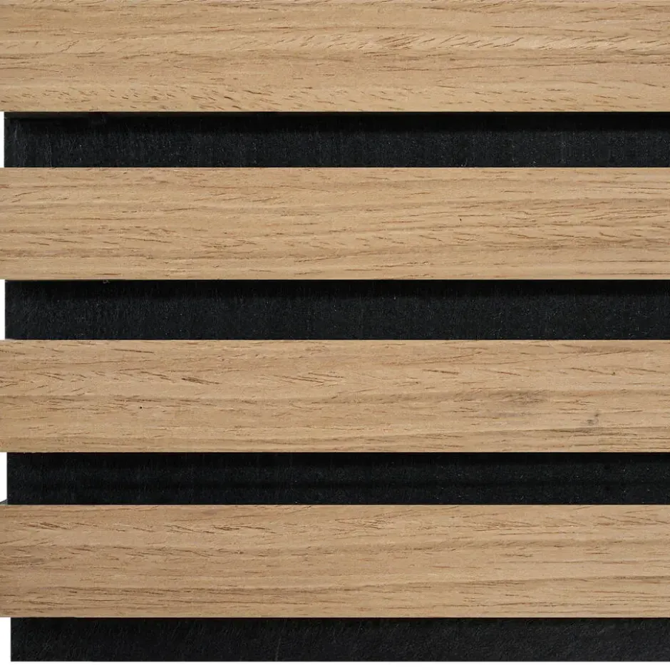 tectake Akoestische Paneel Set - Eiken - 2 MDF Panelen - Geluidsabsorberend