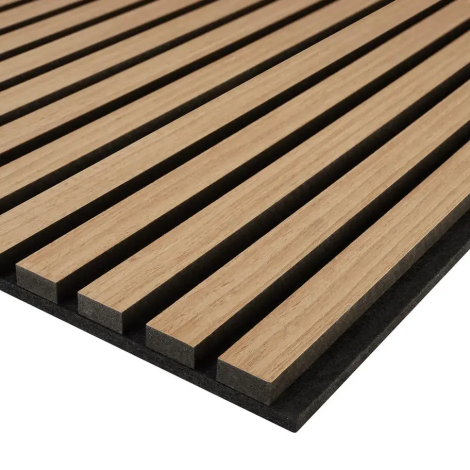 tectake Akoestische Paneel Set - Eiken - 2 MDF Panelen - Geluidsabsorberend