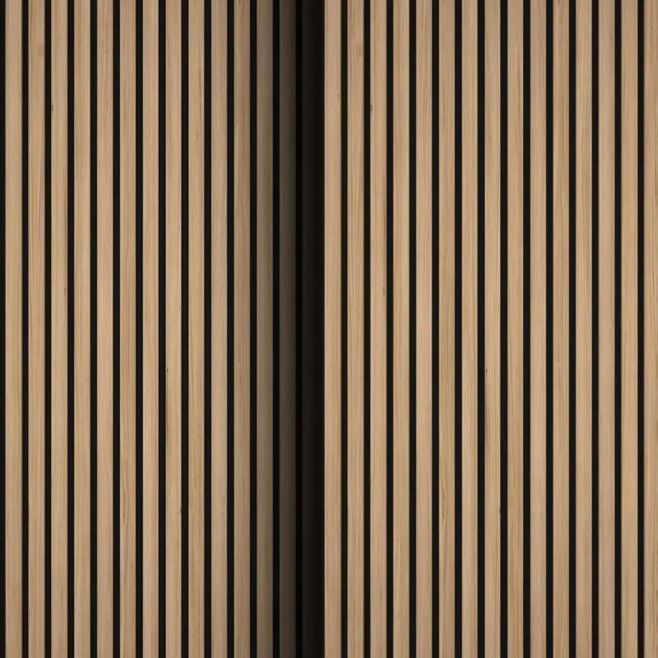 tectake Akoestische Paneel Set - Eiken - 2 MDF Panelen - Geluidsabsorberend