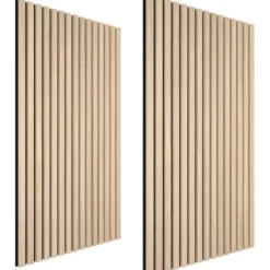 tectake Akoestische panelen Sonic Wall houtlook, Licht Eiken