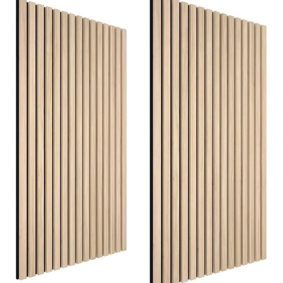 tectake Akoestische panelen Sonic Wall houtlook, Licht Eiken