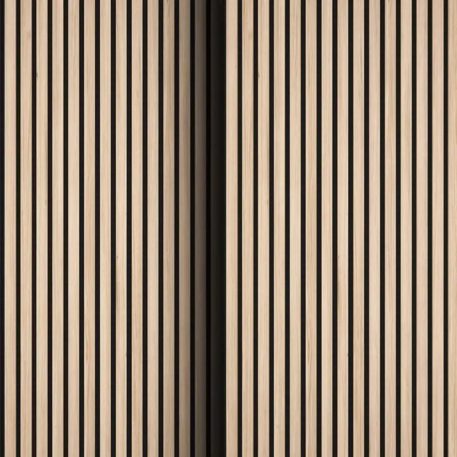 tectake Akoestische panelen Sonic Wall houtlook, Licht Eiken