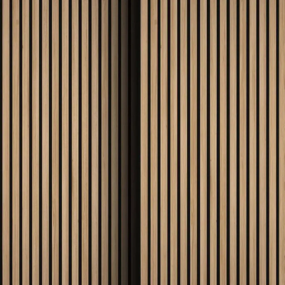 tectake Akoestische panelen Sonic Wall II houtlook, Eiken