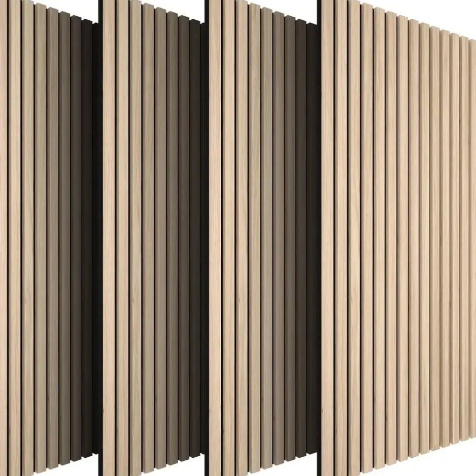 tectake Akoestische Panelen - Licht Eiken - Geluidsisolatie - 110x50cm