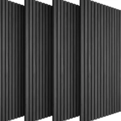 tectake Akoestische panelen Sonic Wall IV in houtlook, Zwarte Eik