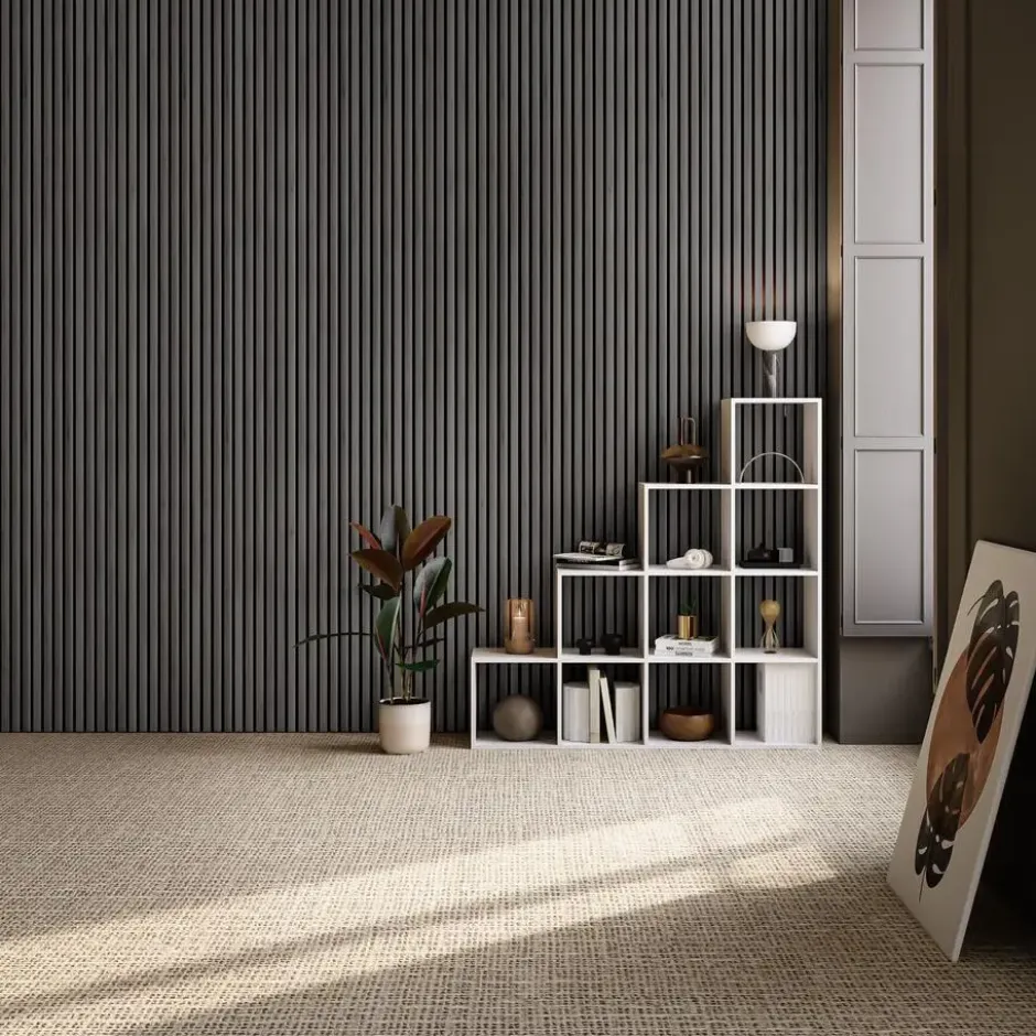 tectake Akoestische panelen Sonic Wall IV in houtlook, Zwarte Eik