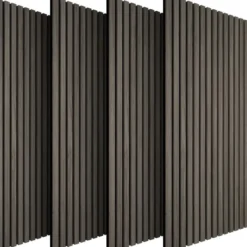 tectake Akoestische Panelen, 110 x 50 cm, Echt Houtfineer, Op Maat Snijden