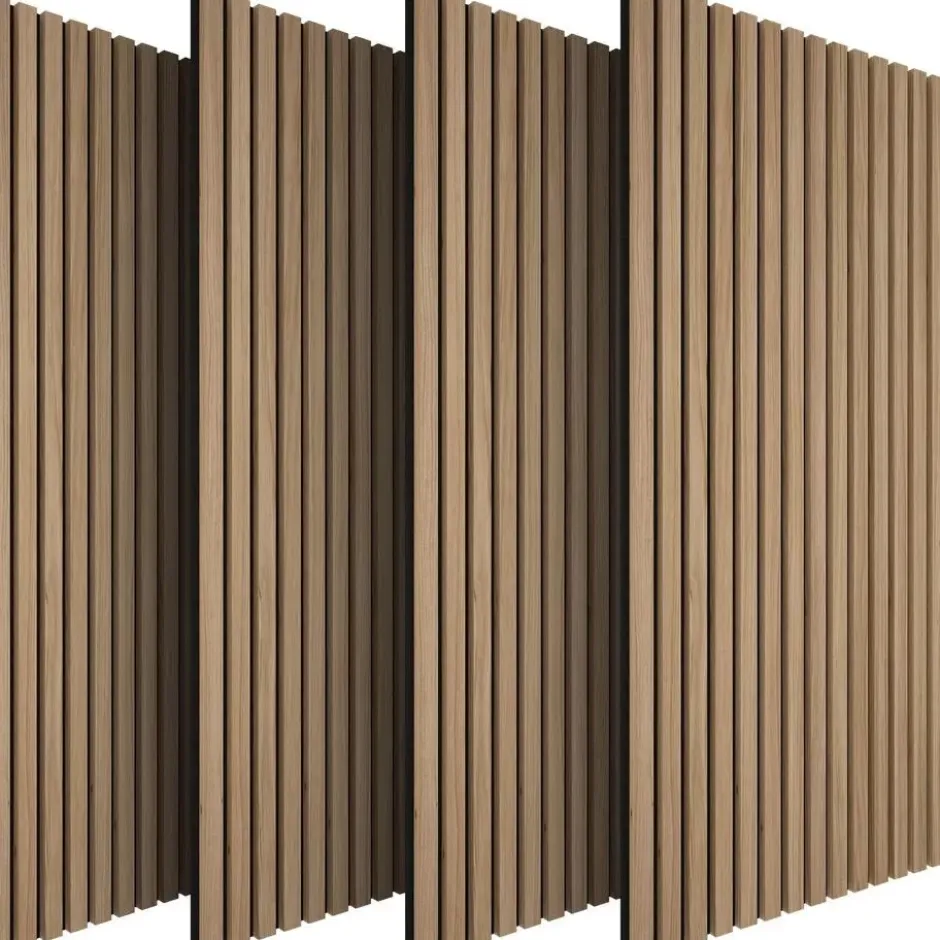 tectake - Akoestische panelen - Eiken - Scandinavisch design - Set 4 panelen
