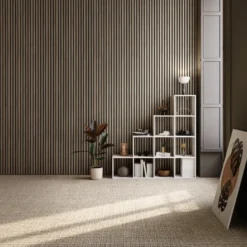tectake Akoestische Panelen 110 x 50 cm Houtfineer, Geluidsabsorberend, 3D Vilt
