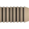 tectake Akoestische panelen Sonic Wall IV in houtlook, Licht Eiken