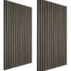 tectake - Akoestische Panelen - 110 x 50 cm - Houtfineer - Grijs