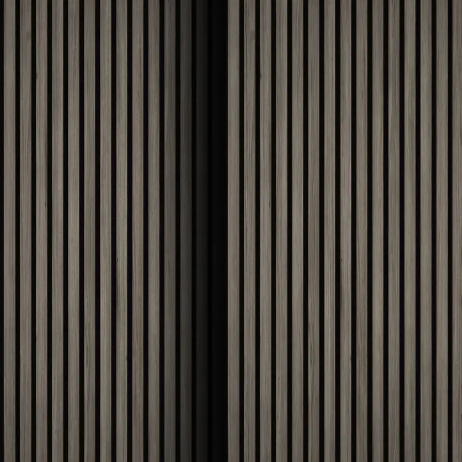 tectake Akoestische panelen Sonic Wall houtlook, Eiken Grijs