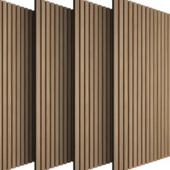 tectake Akoestische Panelen - Geluidsisolatie - Eiken - 110x50x1.8cm