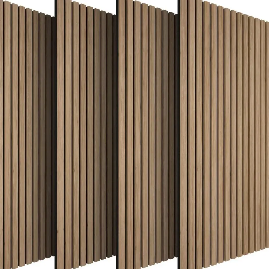 tectake Akoestische Panelen - Geluidsisolatie - Eiken - 110x50x1.8cm
