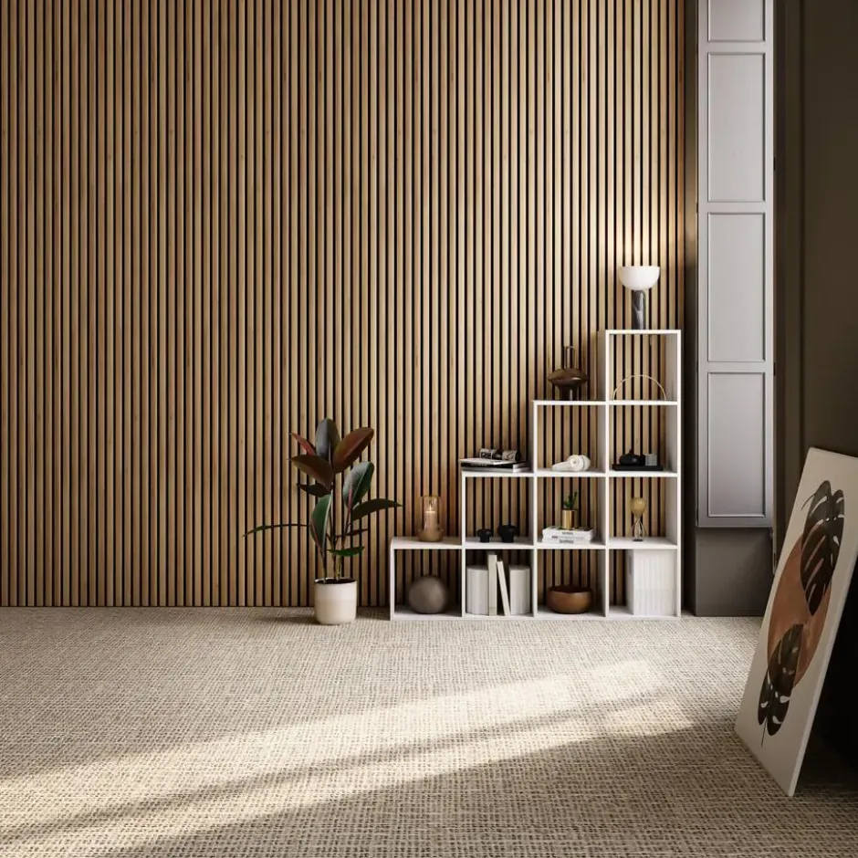 tectake Akoestische Panelen - Geluidsisolatie - Eiken - 110x50x1.8cm
