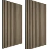 tectake Akoestische Panelen MDF Houtfineer - Donker Eiken - 110x50cm