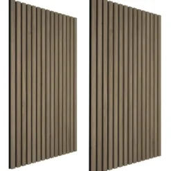 tectake Akoestische Panelen MDF Houtfineer - Donker Eiken - 110x50cm