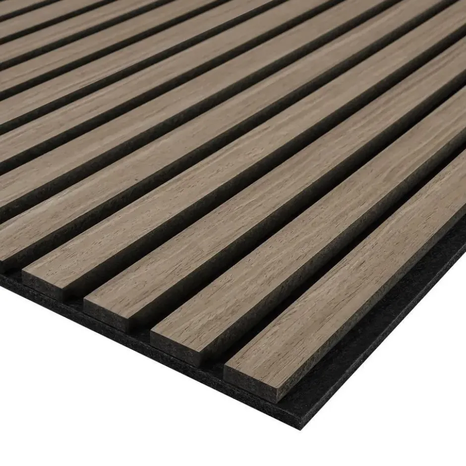 tectake Akoestische Panelen MDF Houtfineer - Donker Eiken - 110x50cm