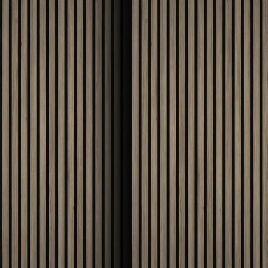 tectake Akoestische Panelen MDF Houtfineer - Donker Eiken - 110x50cm