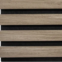 tectake Akoestische panelen Sonic Wall III in houtlook, Donker Eiken