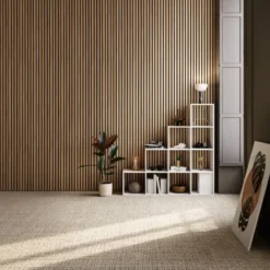 tectake Akoestische Panelen 120 x 60 cm Echt Houtfineer Geluidsabsorberend Vilt