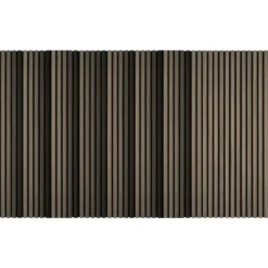 tectake Akoestische panelen Sonic Wall IV in houtlook, Donker Eiken