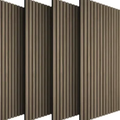 tectake Akoestische Panelen 110 x 50 cm Echt Houtfineer Geluidsabsorberend Vilt