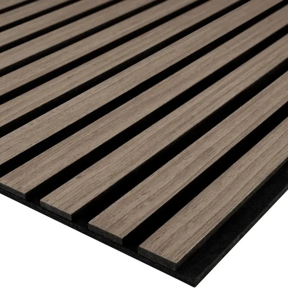 tectake Akoestische Panelen 110 x 50 cm Echt Houtfineer Geluidsabsorberend Vilt