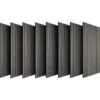 tectake Akoestische Panelen 120 x 60 cm Houtfineer 3D Geluidsabsorberend Vilt