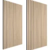 tectake Akoestische Wandpanelen - MDF Houtfineer - Licht Eiken - 110x50cm