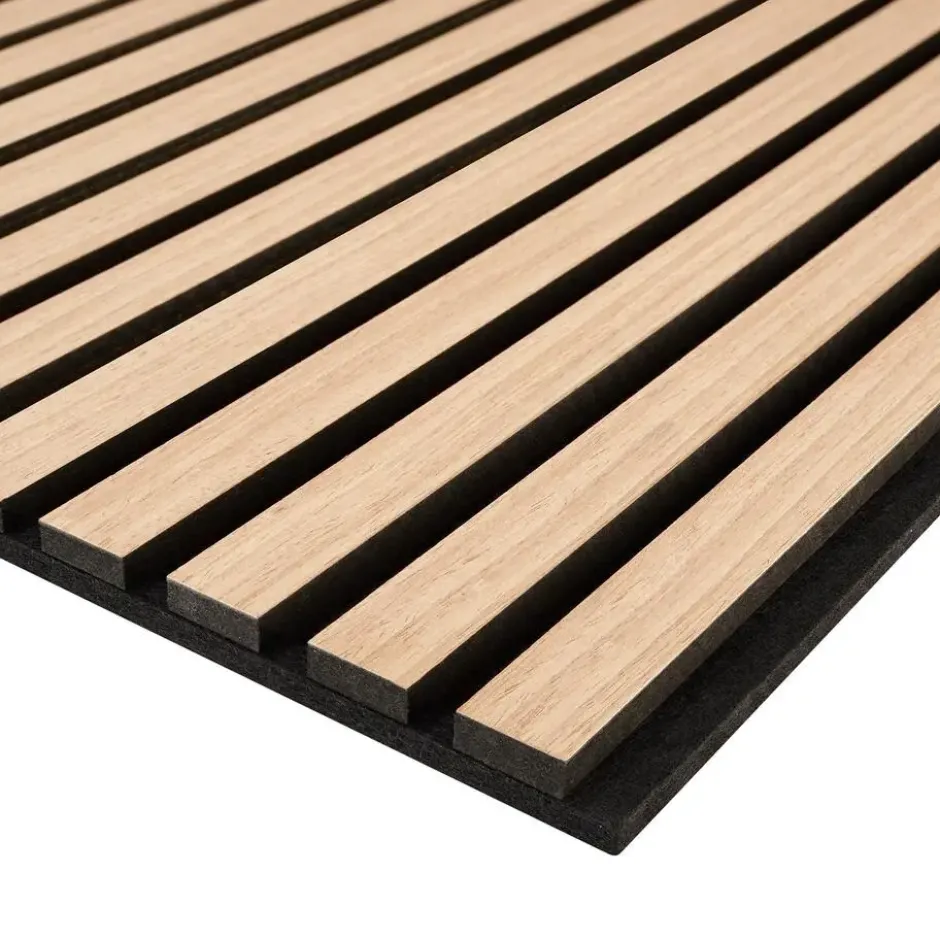 tectake Akoestische Wandpanelen - MDF Houtfineer - Licht Eiken - 110x50cm