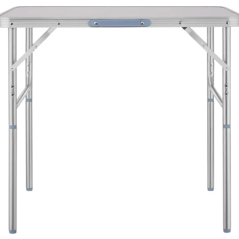 tectake Aluminium campingklaptafel 75 x 55 x 68 cm, Grijs