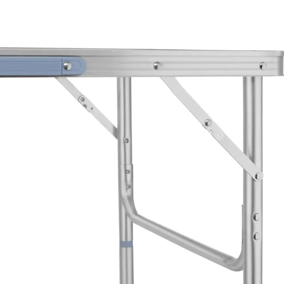 tectake Aluminium campingklaptafel 75 x 55 x 68 cm, Grijs