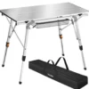 tectake Aluminium campingtafel Tina, opvouwbaar en in hoogte verstelbaar