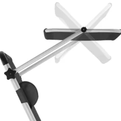 tectake Aluminium ligstoel Lorella, gestoffeerd, opvouwbaar, Zwart