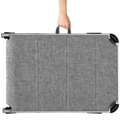 tectake Aluminium ligstoel Lorella, gestoffeerd, opvouwbaar, Grijsgevlekt