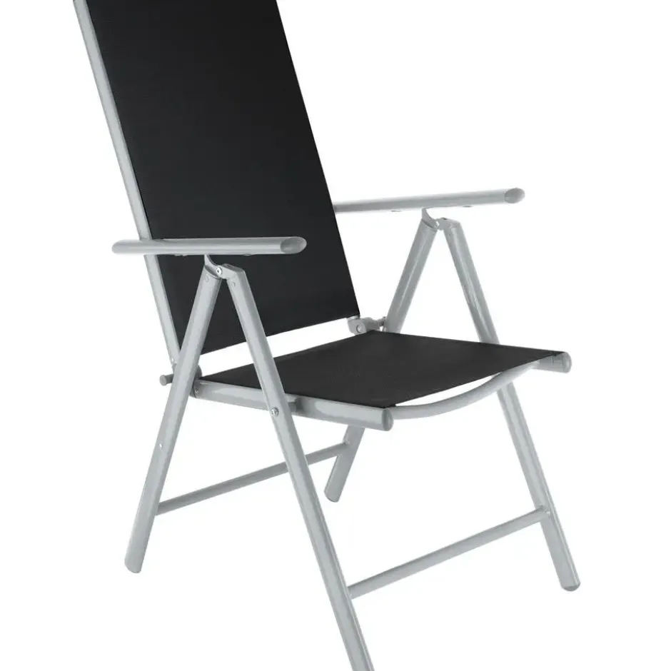tectake Aluminium tuinset 6+1 - Zilver