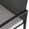 tectake - balkonset Granada - wicker - zwart