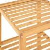 tectake Bambus rek 4 etages 33x33x97 cm, Bruin